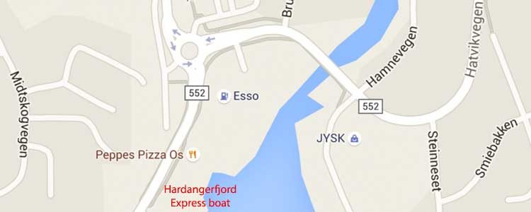 Os and Solstrand - Rosendal Hardangerfjord speedboat express