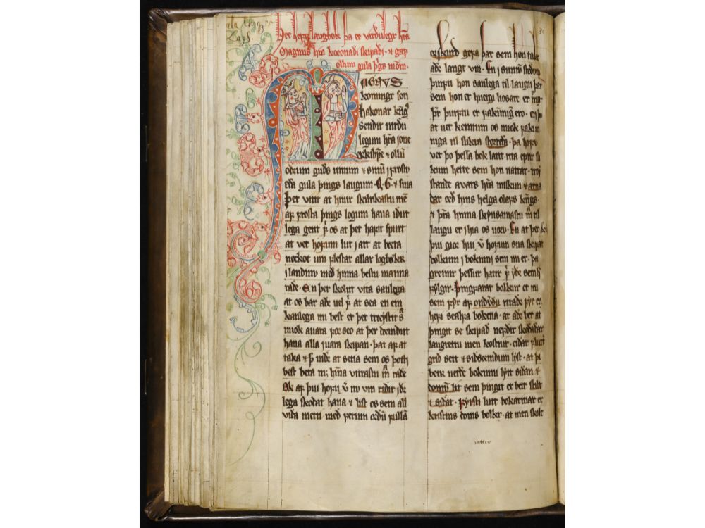 Landslova i manuskriptet Codex Reenhielmianus, ved Lunds Universitetsbibliotek.